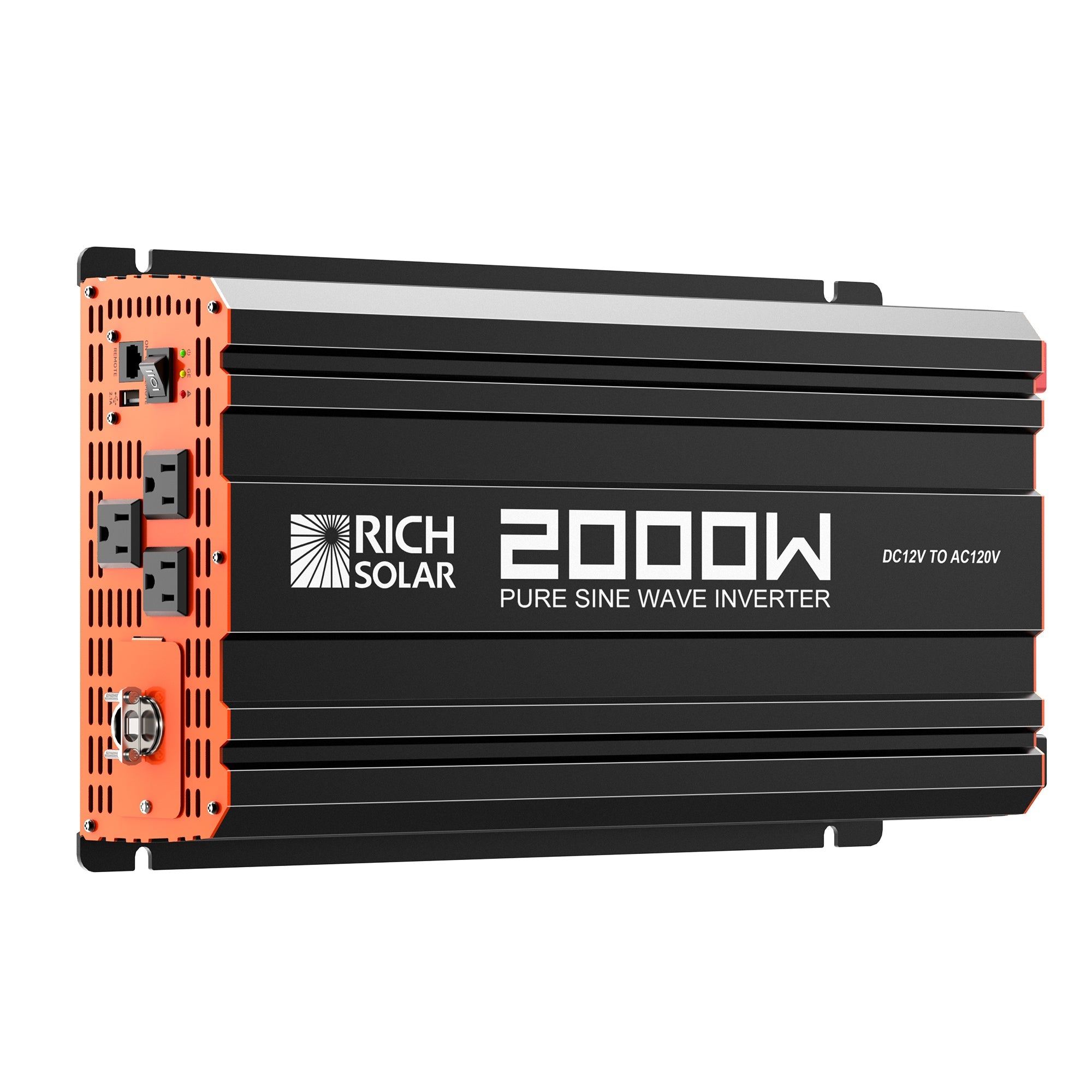NOVA PURE 2K | 2000 Watt (2kW) 12 Volt Industrial Pure Sine Wave Inverter | Powerful 2000W 12V Off-Grid Inverter for RVs, Trailers, Campers, Vans, Trucks, Overlanders, Boats | Top Rated