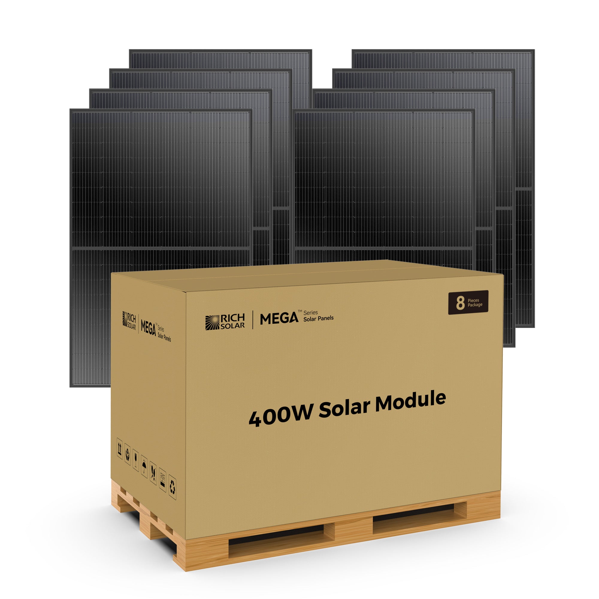 MEGA 400 | 400 Watt Solar Panel | Premium Grid-tie or Off-grid Solar Panel for Residential, Commercial, Agriculture | 25-Year Output Warranty