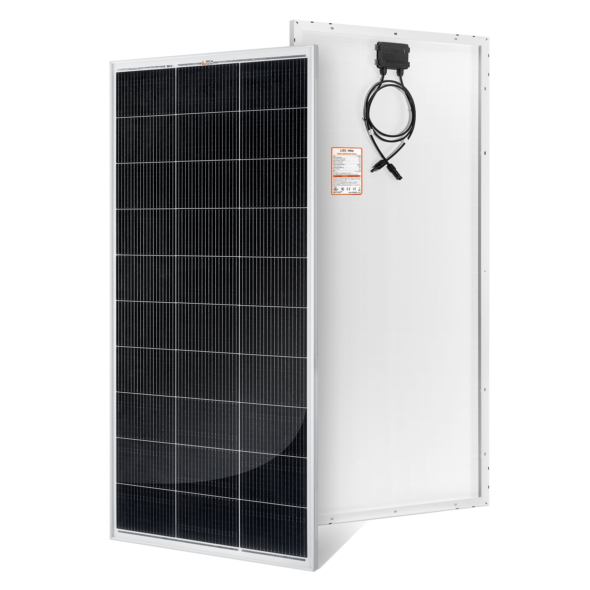 MEGA 200 | 200 Watt Solar Panel | Premier 12V Off-Grid Solar Panel for RVs Cabins, Boats | 25-Year Output Warranty