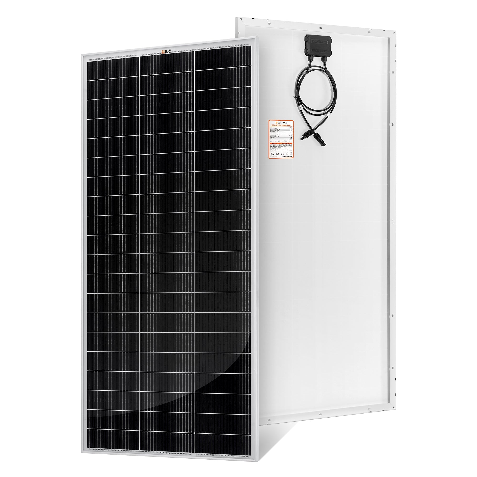 MEGA 200 PRO | 200 Watt 24 Volt Solar Panel | Premium 24V Off-Grid Solar Panel for RVs, Trailers, Cabins | 25-Year Output Warranty