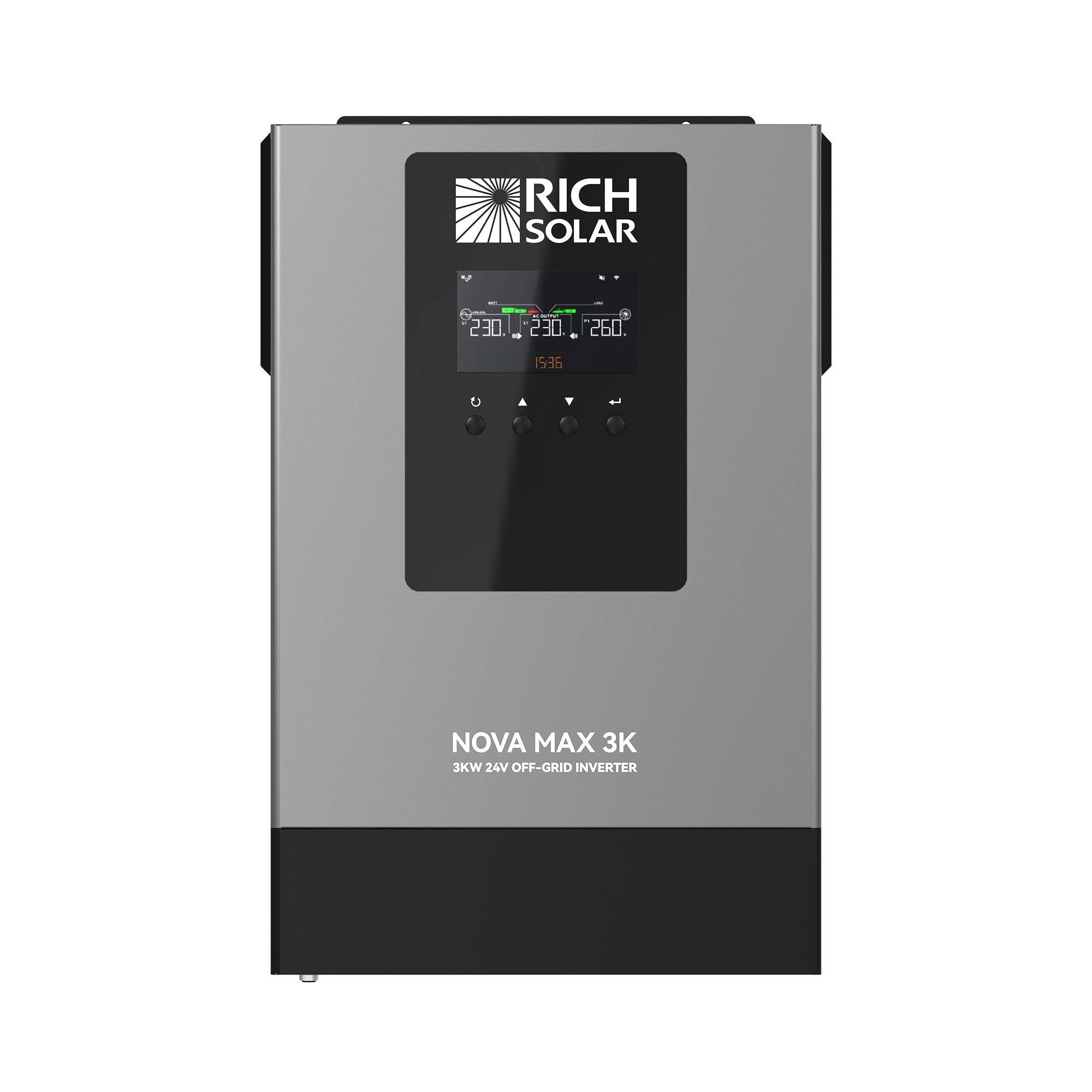 NOVA MAX 3K 2026 | 24V 3000W Off-Grid Hybrid Inverter | Pure Sine Wave Power for RVs, Campers, Vans, Trailers, Boats & Off-Grid Systems