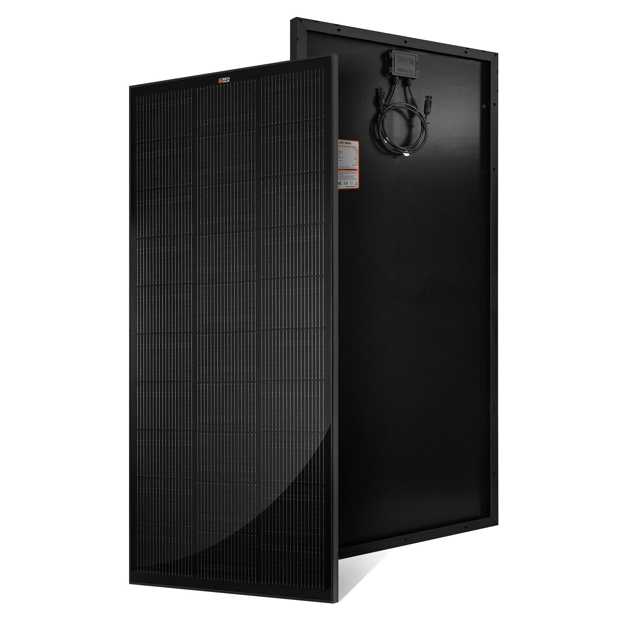 MEGA 200 ONYX | 200 Watt Solar Panel | Premier 12V Off-Grid Solar Panel for RVs Cabins, Boats | 25-Year Output Warranty